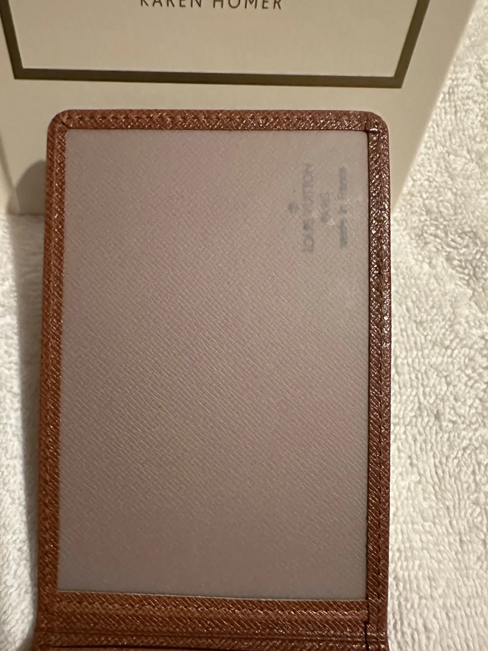 Louis Vuitton Brown Taiga Leather ID Card Holder